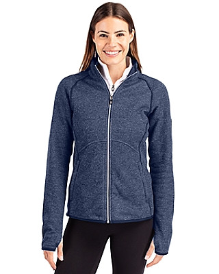 Cutter & Buck® Women's Mainsail Sweater-Knit Full Zip Jacket Product Image