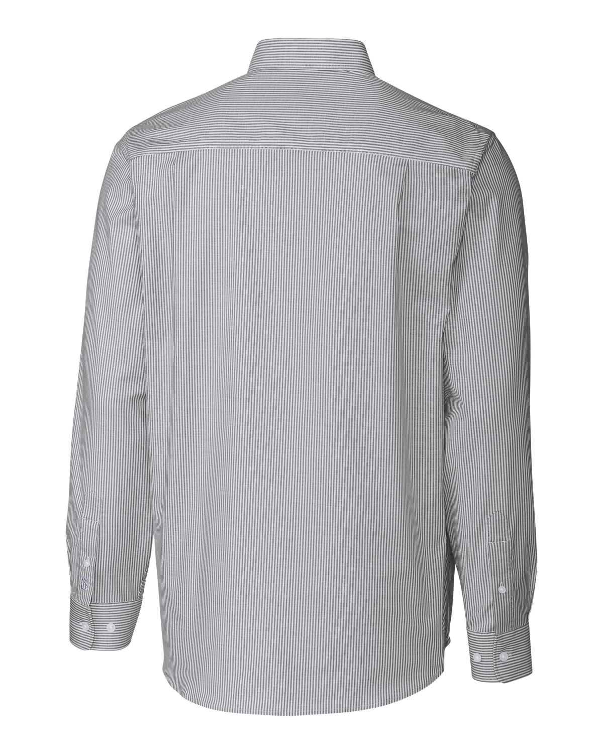 Cutter & Buck® Men's Stretch Oxford Stripe Long Sleeve Dress Shirt Product Image