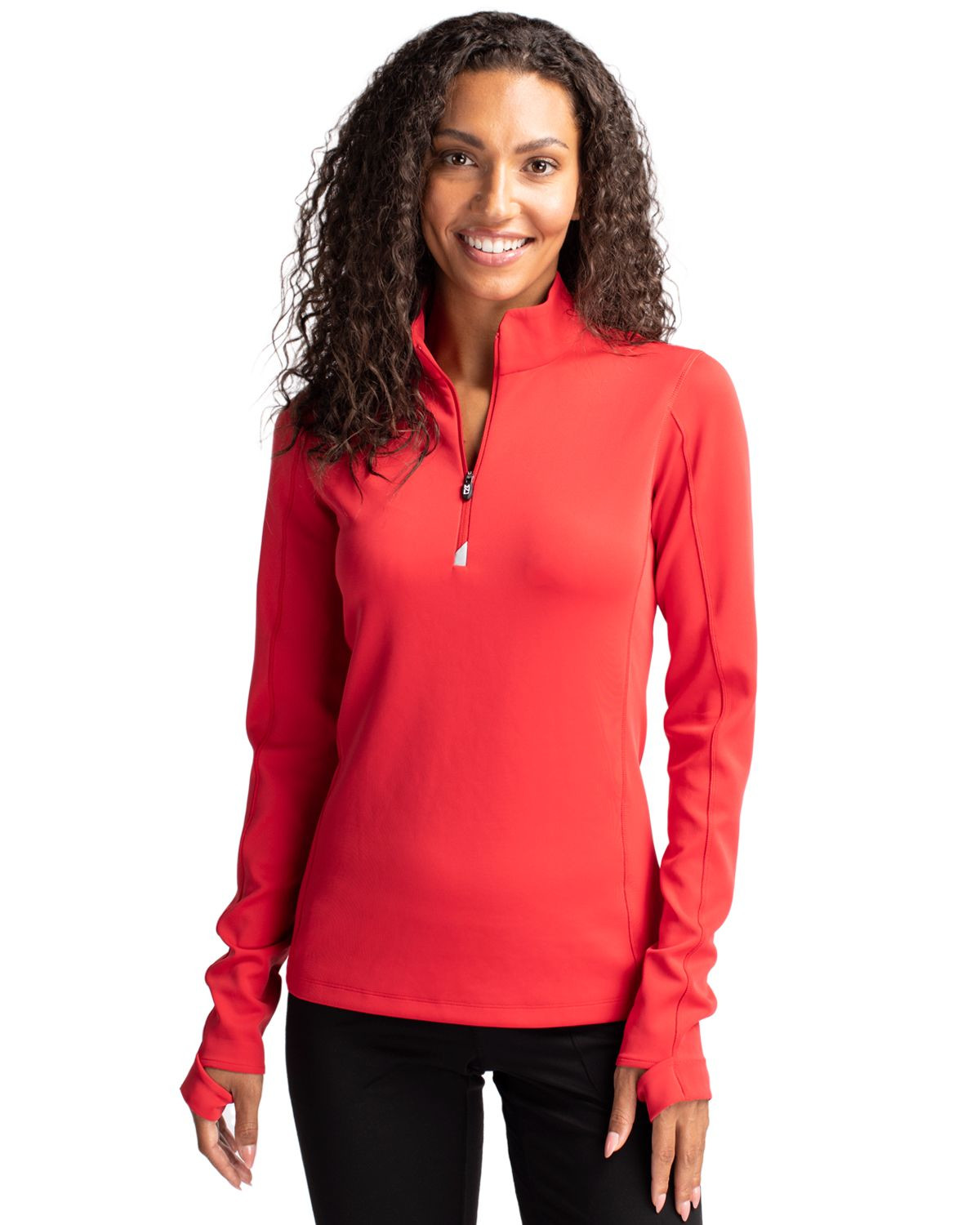 Cutter & Buck® Women's Traverse Stretch Eco Quarter Zip Pullover Product Image