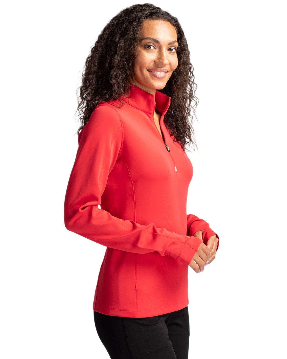 Cutter & Buck® Women's Traverse Stretch Eco Quarter Zip Pullover Product Image