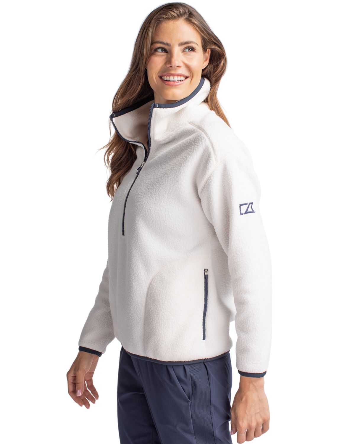 Cutter & Buck® Women's Cascade Eco Fleece Pullover Jacket Product Image