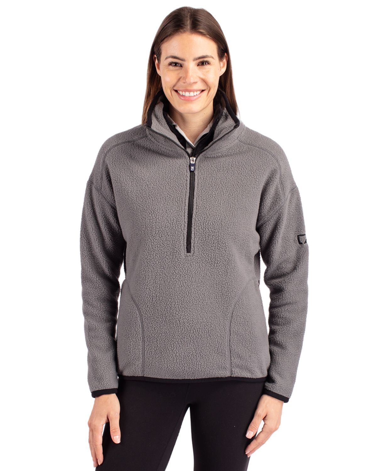 Cutter & Buck® Women's Cascade Eco Fleece Pullover Jacket Product Image