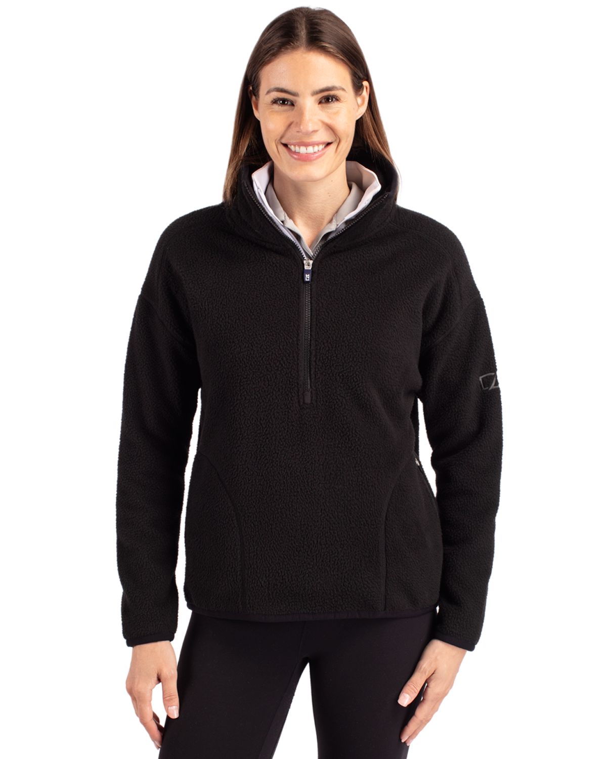 Cutter & Buck® Women's Cascade Eco Fleece Pullover Jacket Product Image