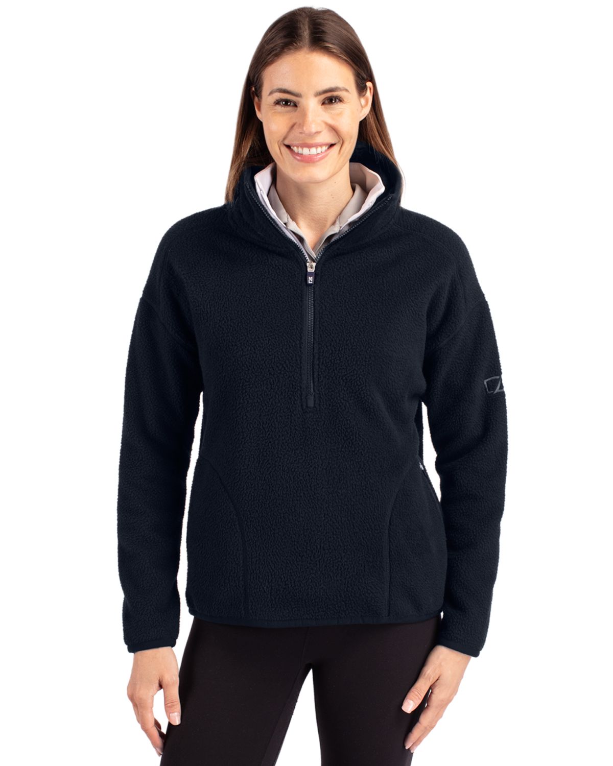 Cutter & Buck® Women's Cascade Eco Fleece Pullover Jacket Product Image