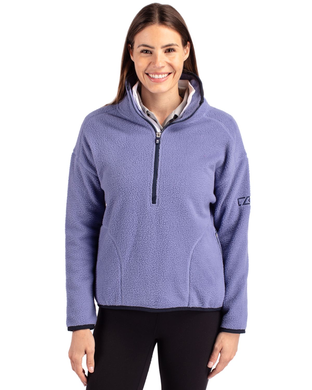 Cutter & Buck® Women's Cascade Eco Fleece Pullover Jacket Product Image