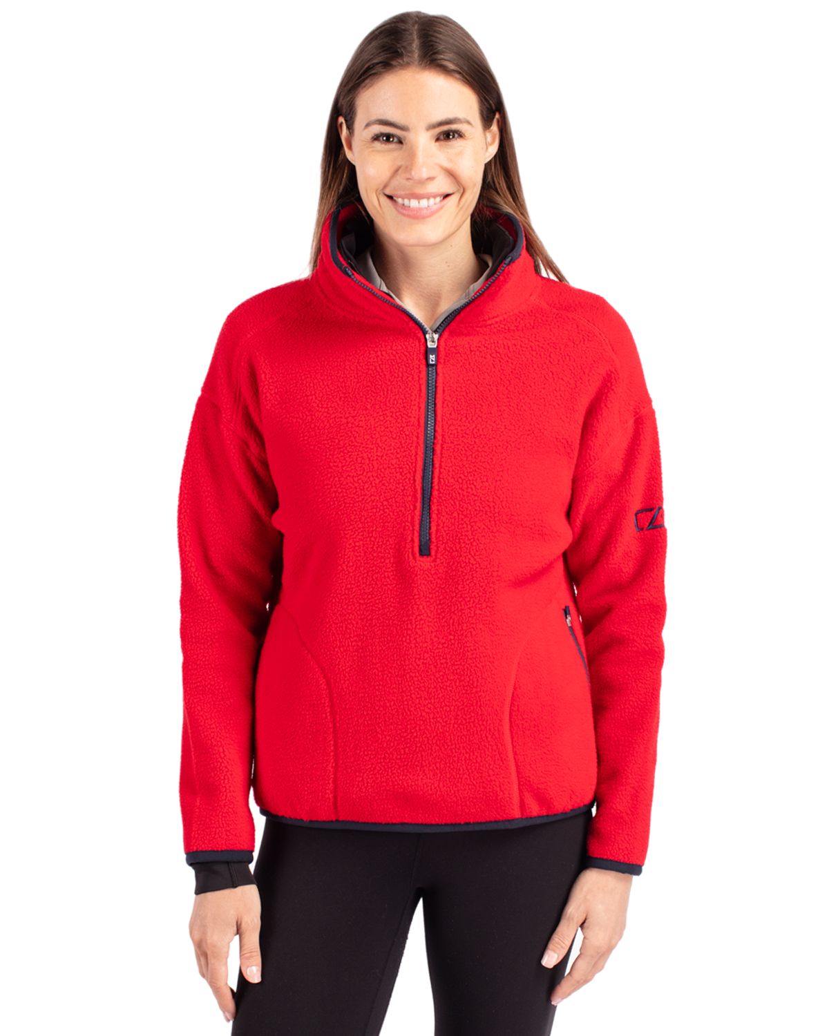 Cutter & Buck® Women's Cascade Eco Fleece Pullover Jacket Product Image