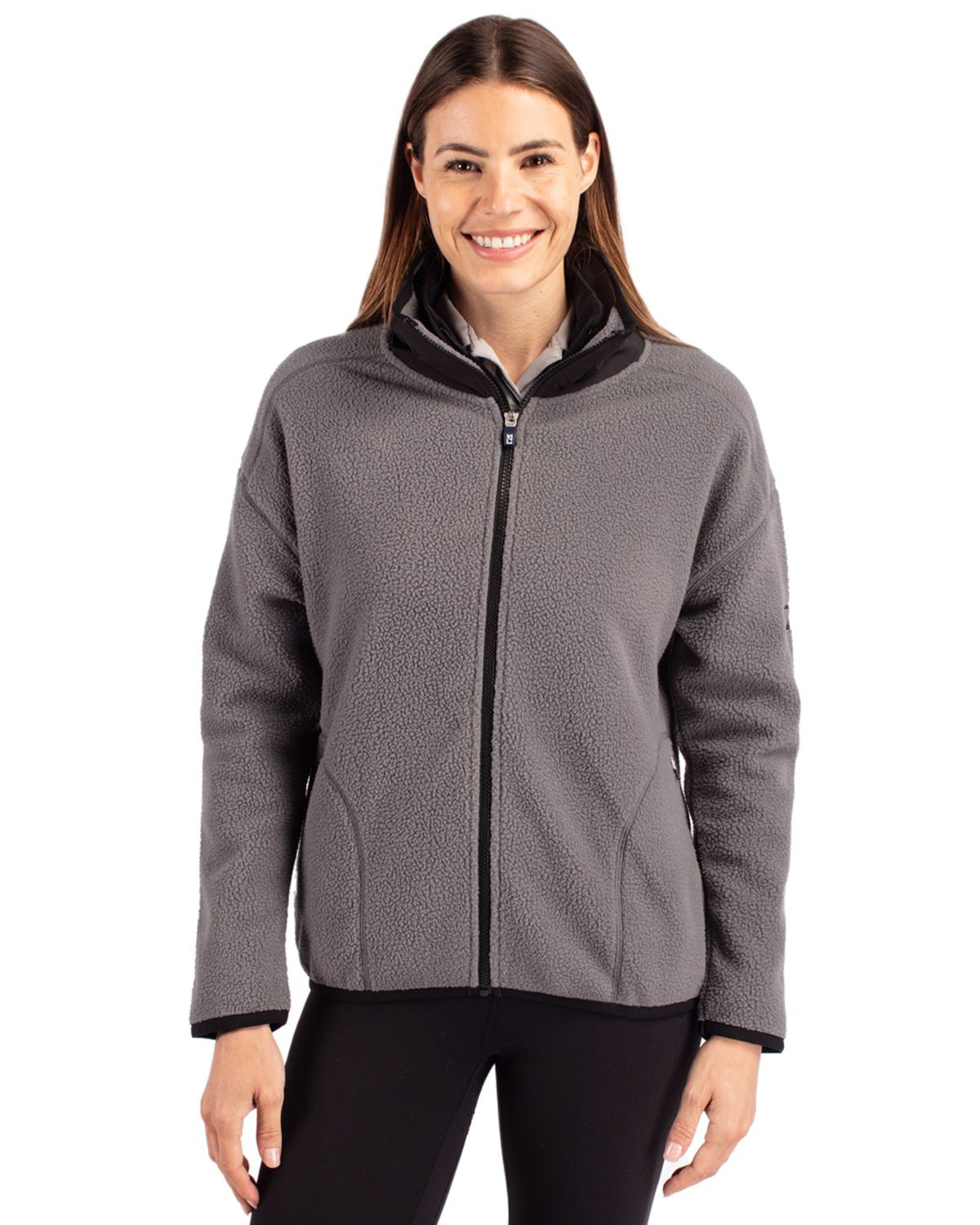 Cutter & Buck® Women's Cascade Eco Fleece Full Zip Jacket Product Image