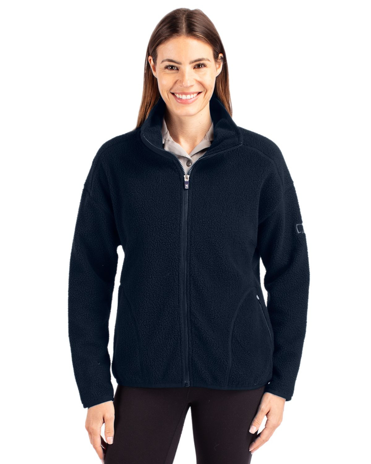 Cutter & Buck® Women's Cascade Eco Fleece Full Zip Jacket Product Image