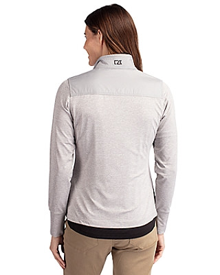 Cutter & Buck® Women's Stealth Hybrid Quilted Full Zip Windbreaker Jacket Product Image
