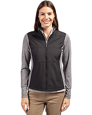 Cutter & Buck® Women's Stealth Hybrid Quilted Full Zip Windbreaker Jacket Product Image