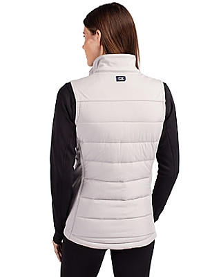Cutter & Buck® Women's Evoke Hybrid Eco Softshell Recycled Full Zip Vest Product Image