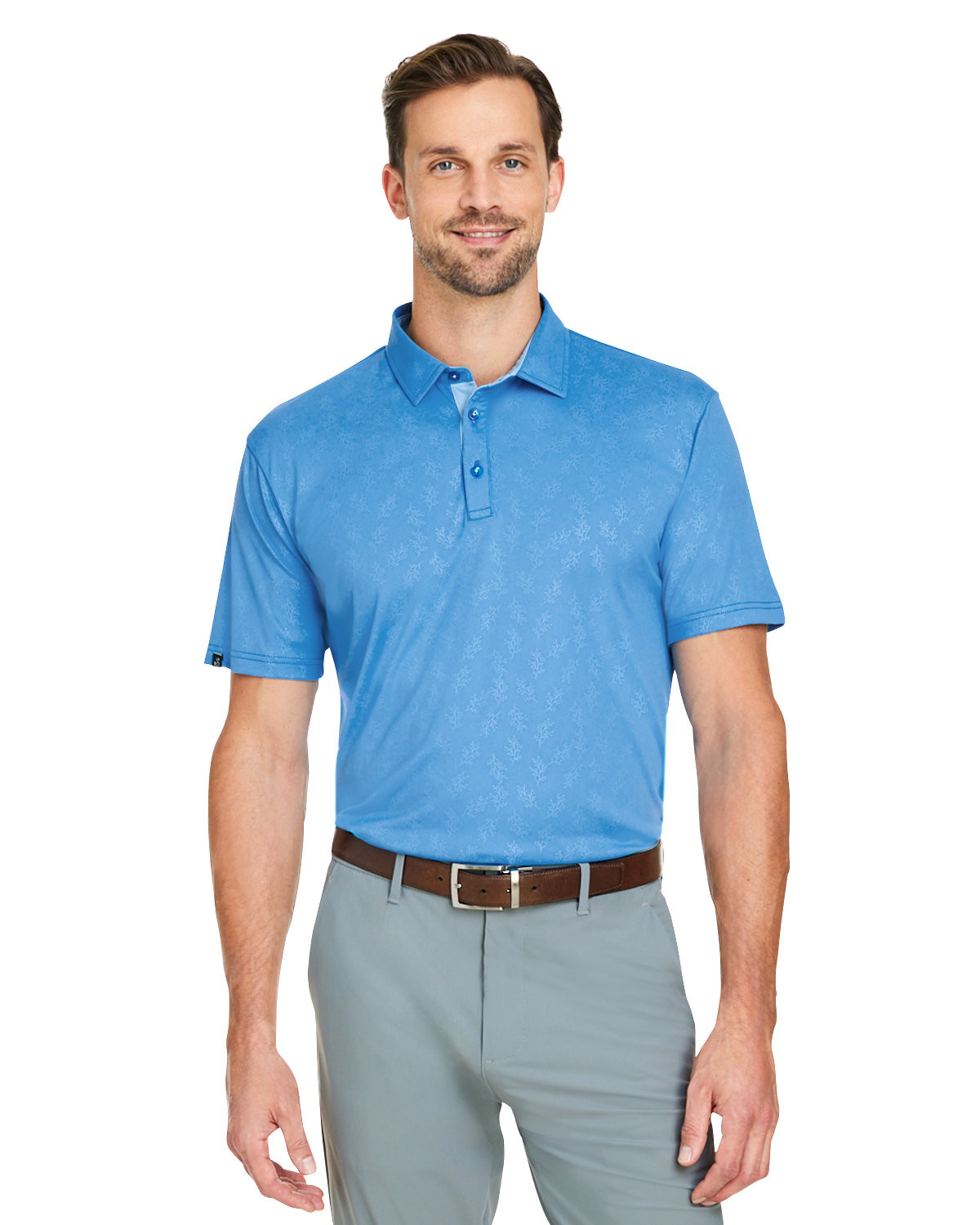 Swannies Golf Men's Barrett Embossed Polo Product Image