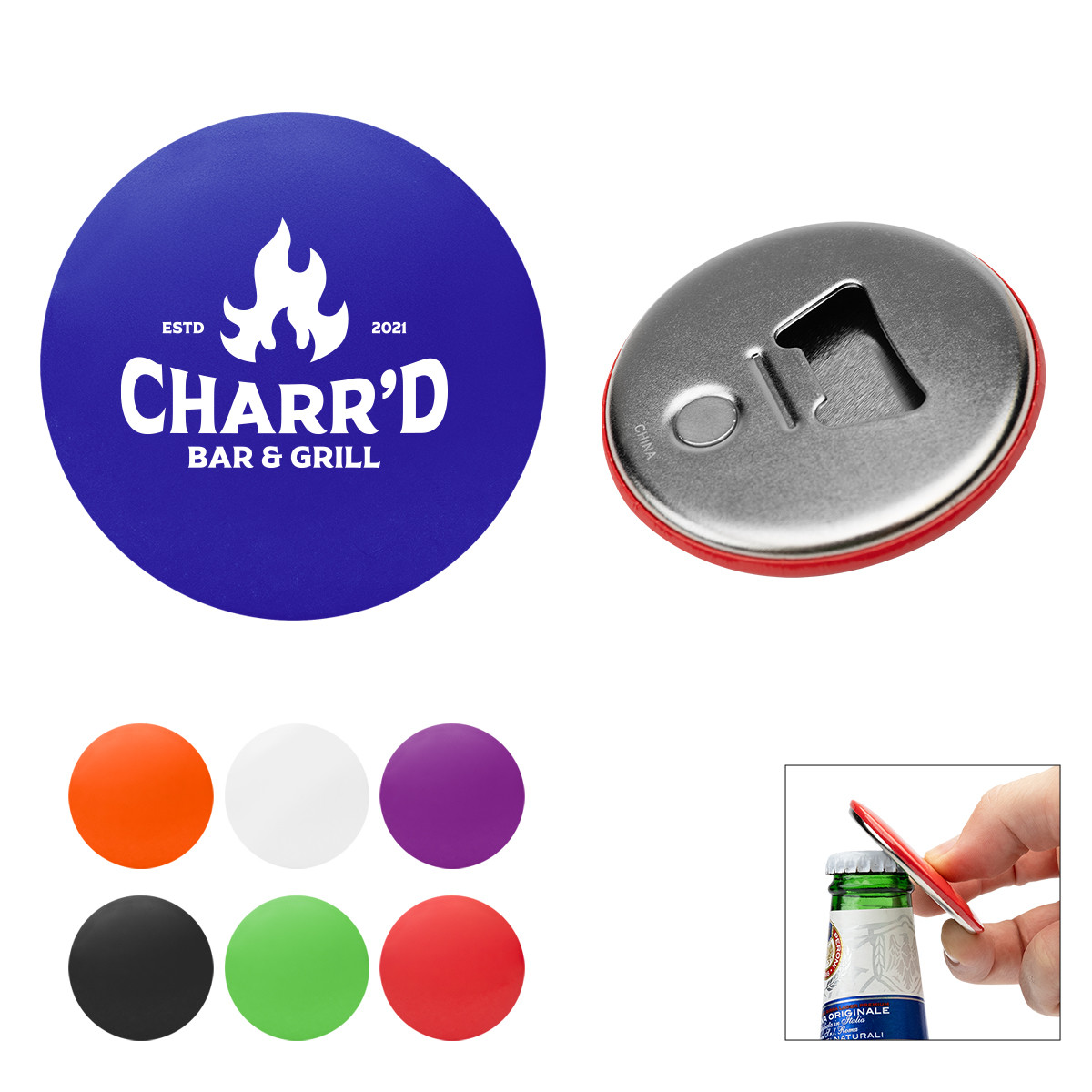Tin Bottle Opener Magnet Product Image