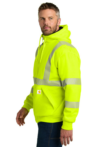 Carhartt® ANSI 107 Class 3 Lined Full-Zip Sweatshirt Product Image
