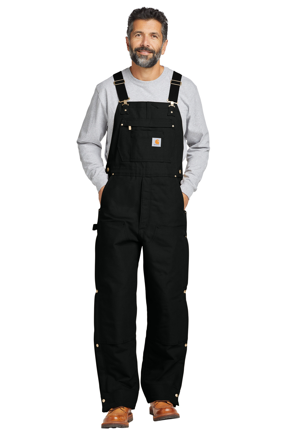 Carhartt® Tall Firm Duck Insulated Bib Overalls Product Image