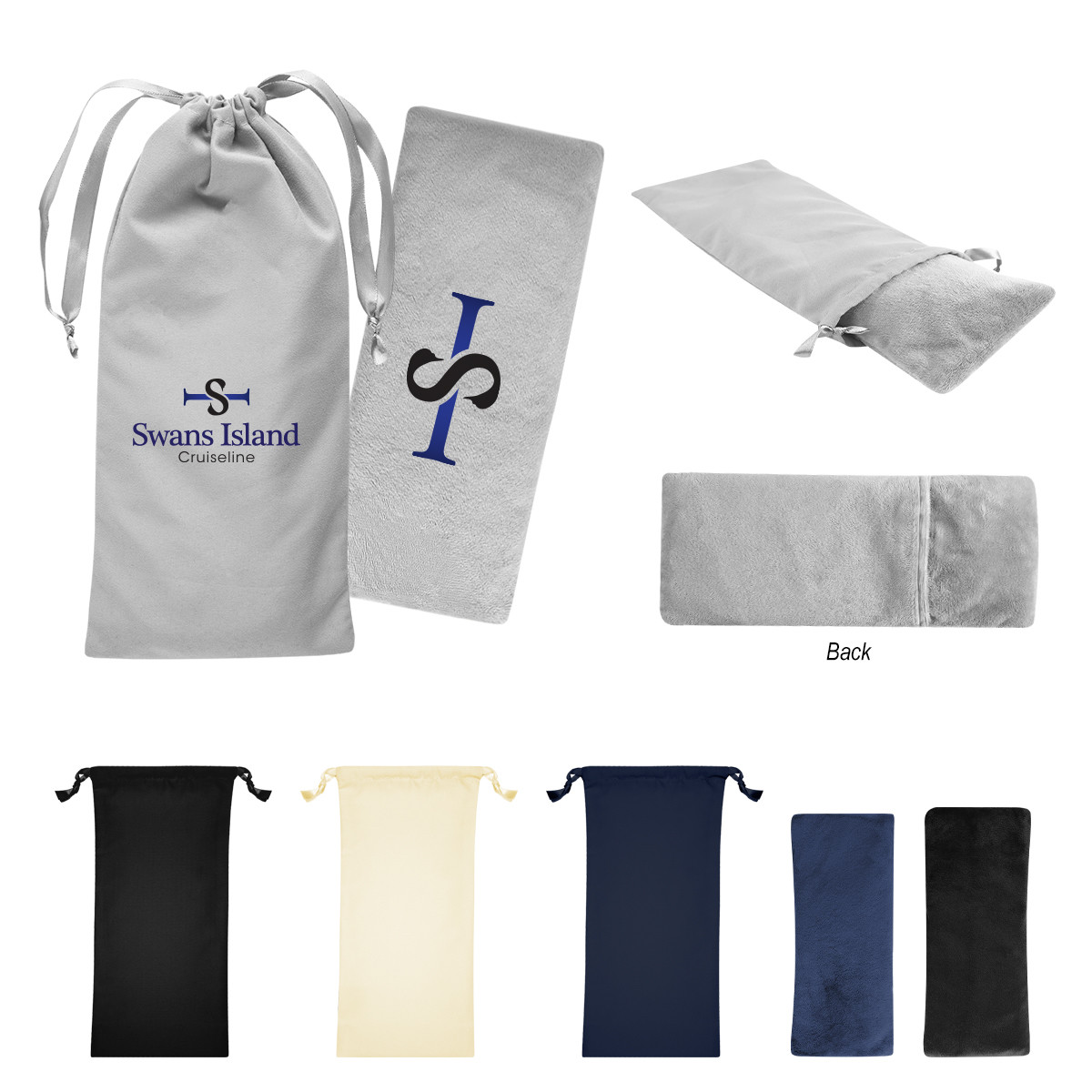 Eye Pillow with Polyester Drawstring Pouch Product Image