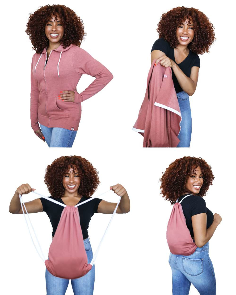 Quikflip 2-in-1 Women's Hero Hoodie Lite Full-Zip Product Image