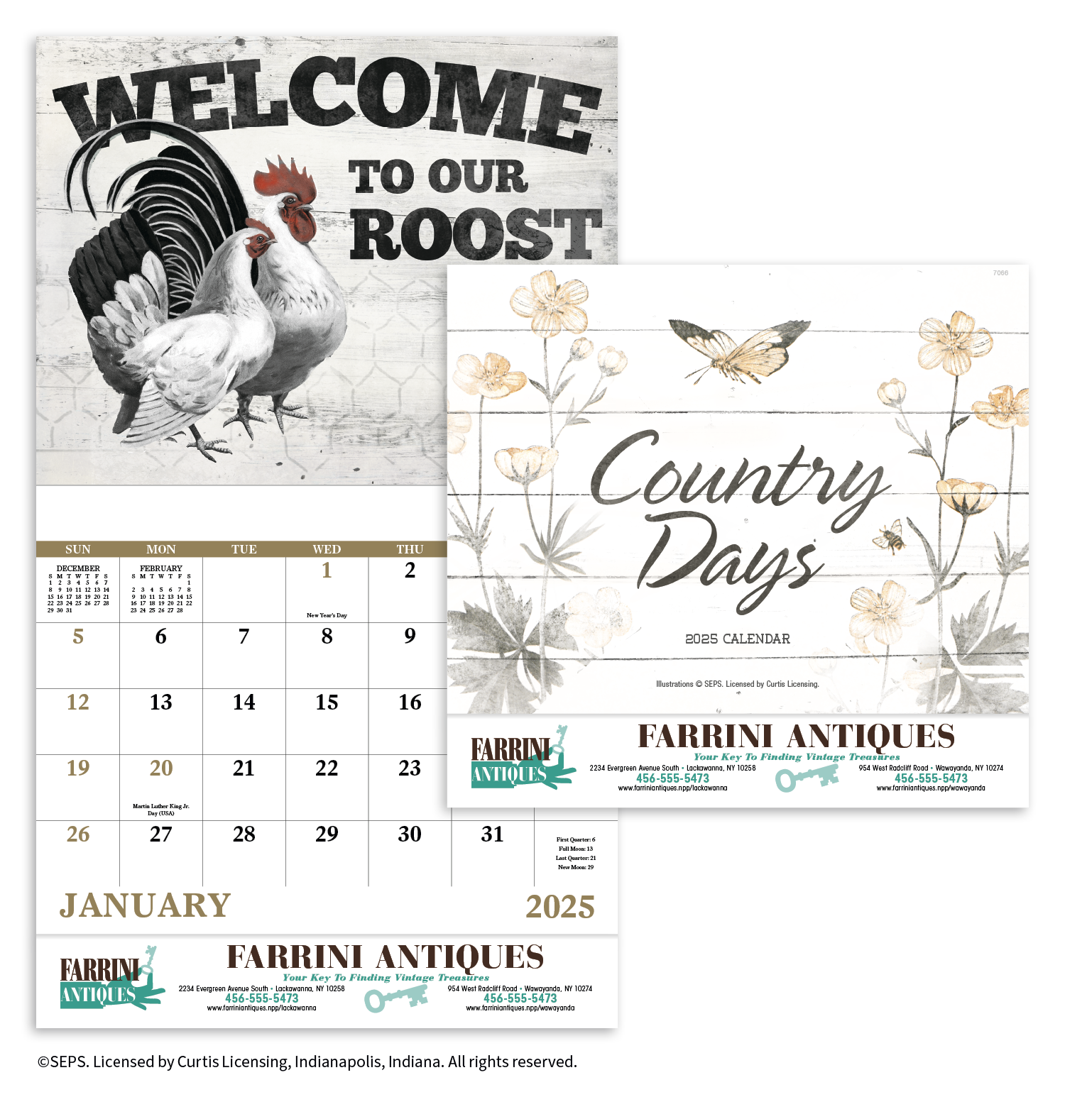 Country Days Stapled Calendar Product Image
