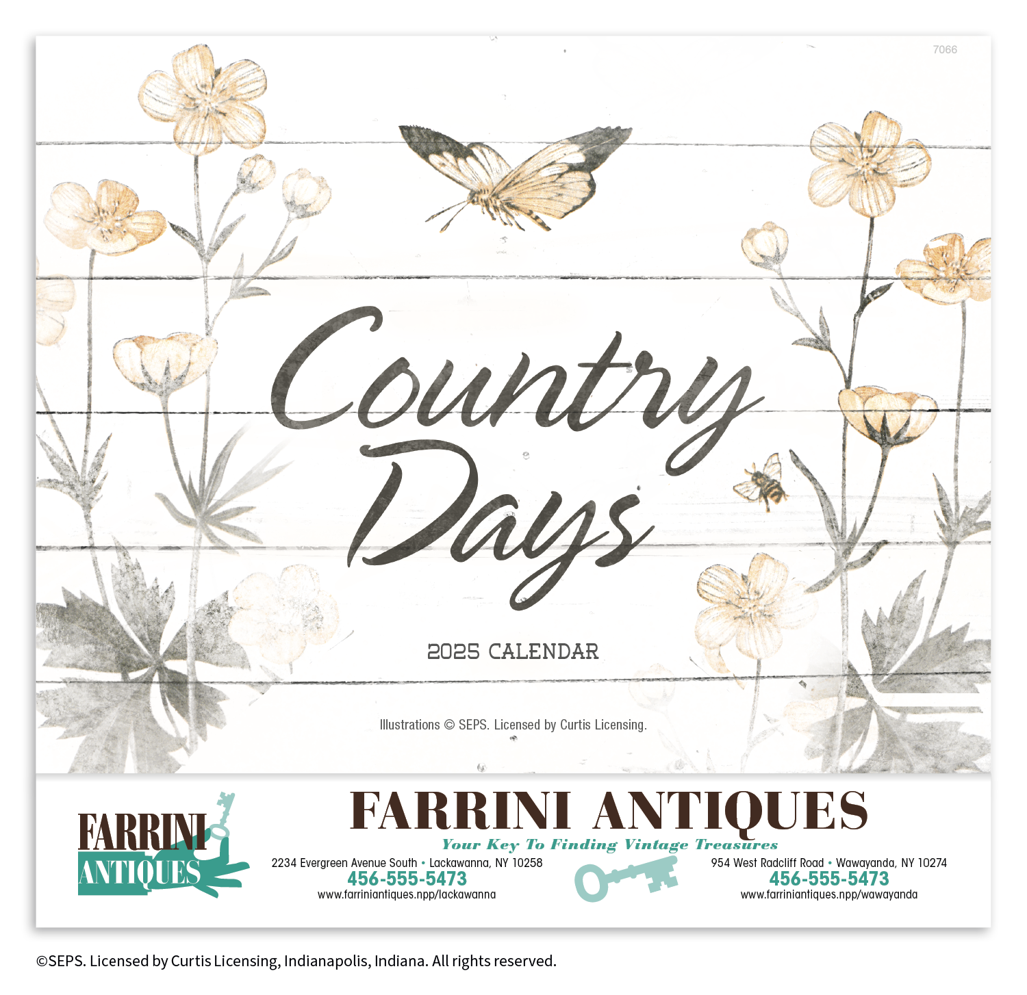 Country Days Stapled Calendar Product Image