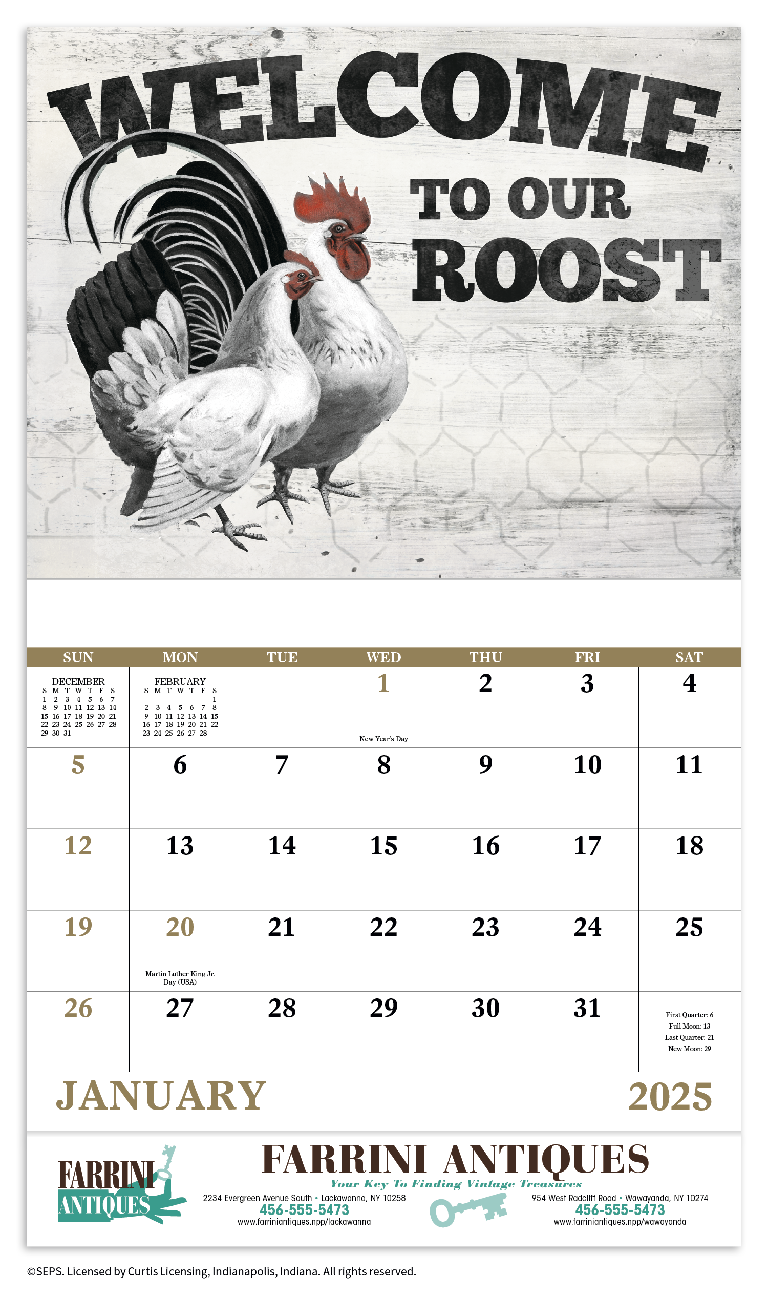 Country Days Stapled Calendar Product Image