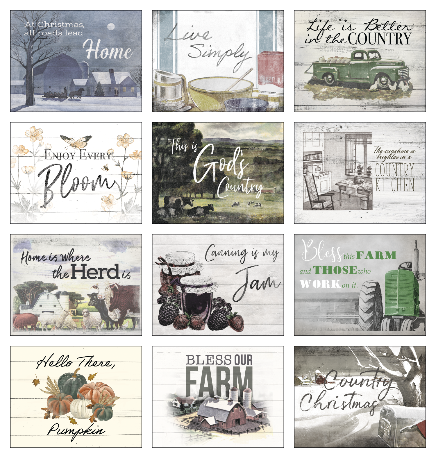 Country Days Stapled Calendar Product Image