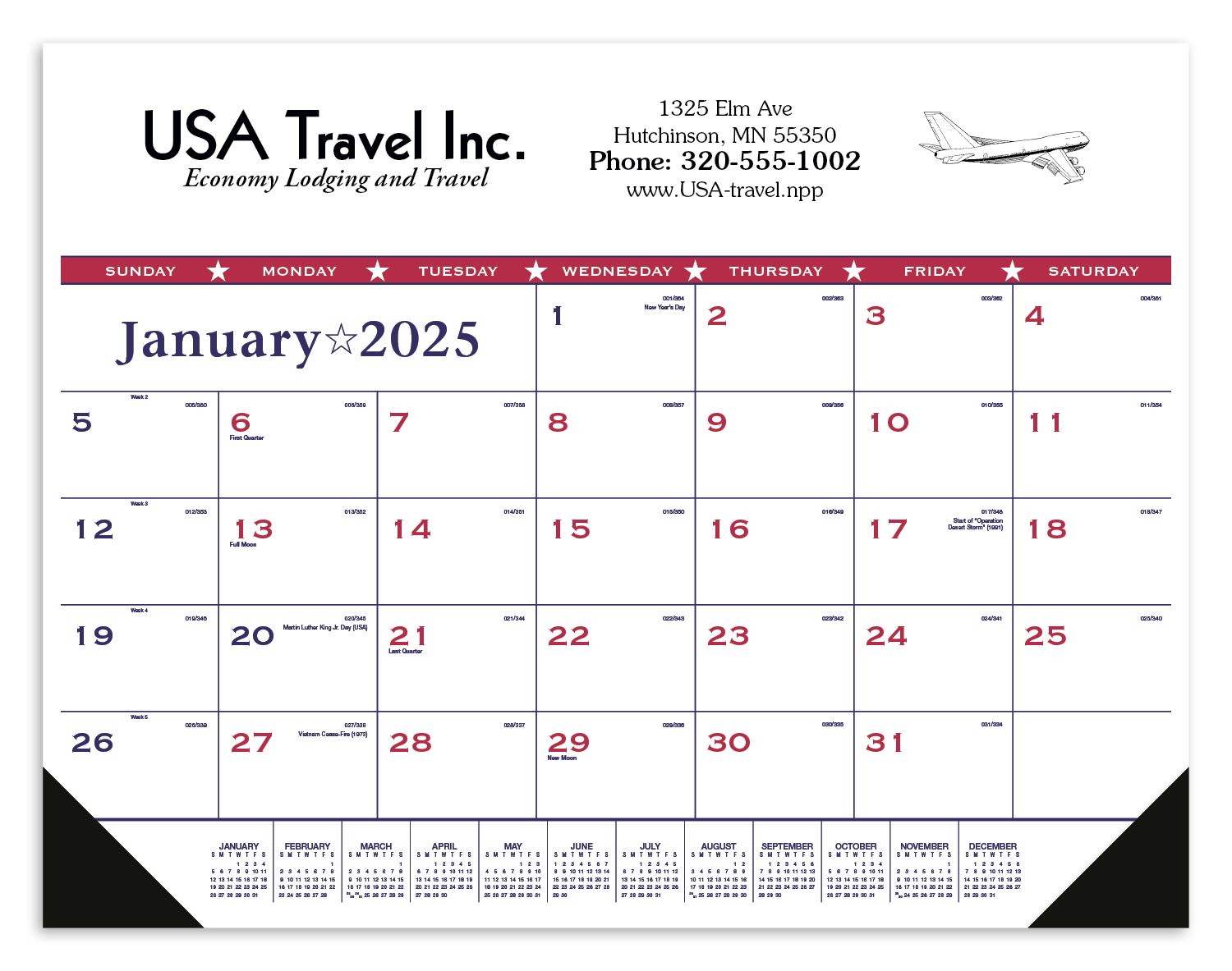 Patriotic Desk Pad with Vinyl Corners Product Image