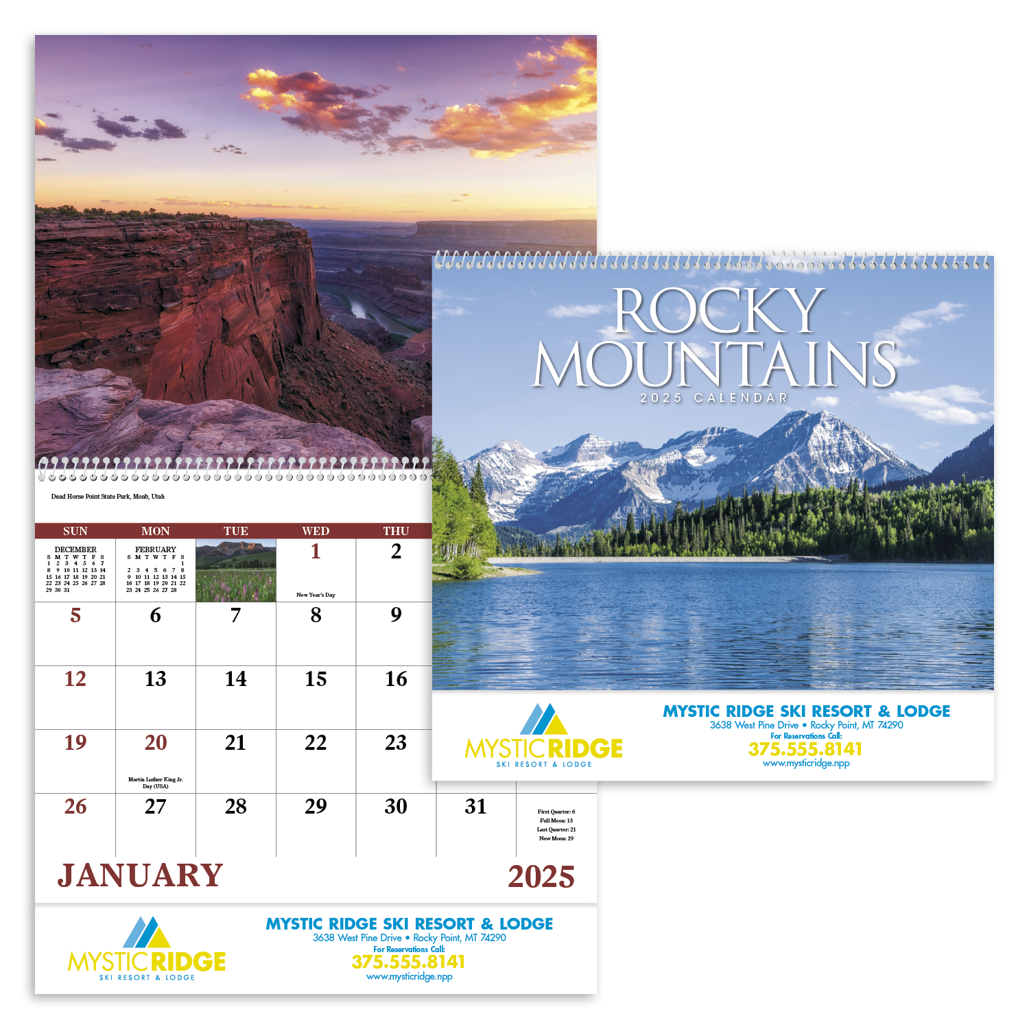 Rocky Mountains Spiral Calendar Product Image