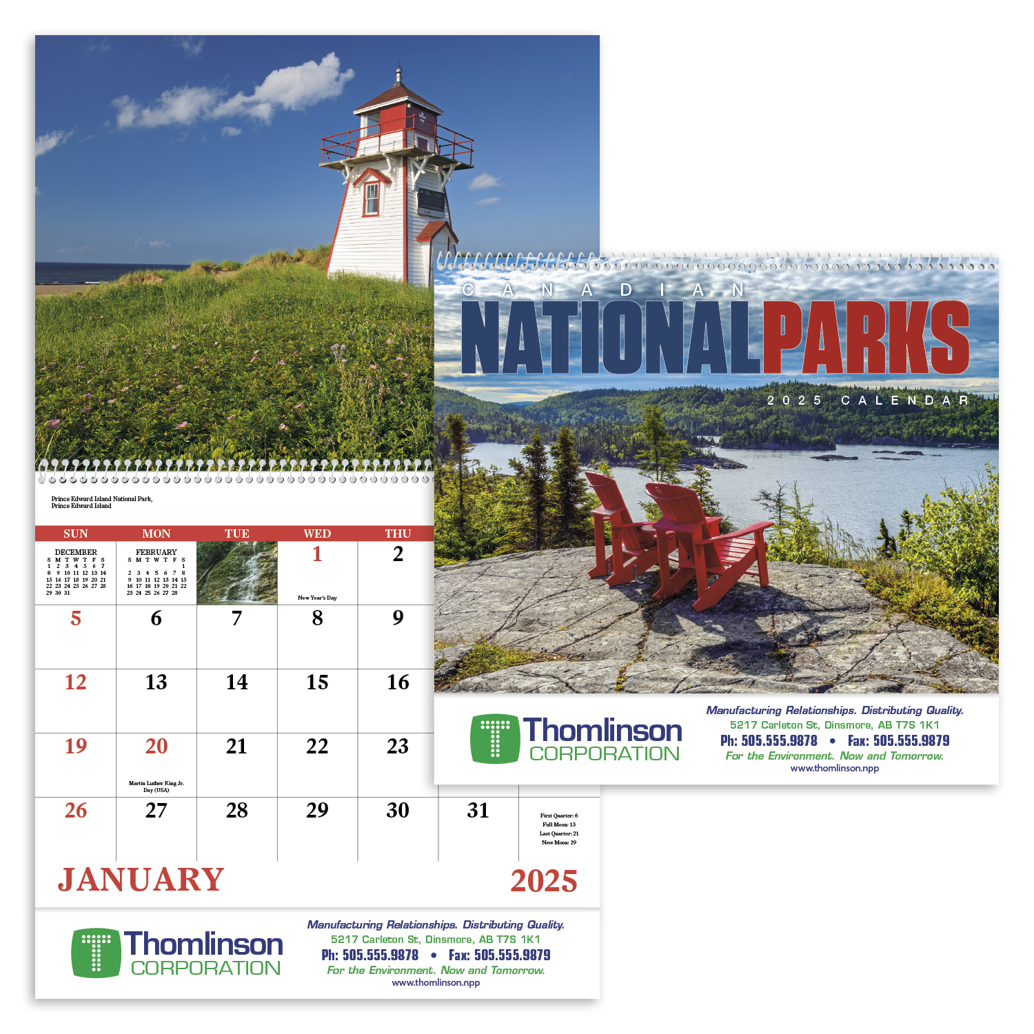 Canadian National Parks Spiral Calendar Product Image