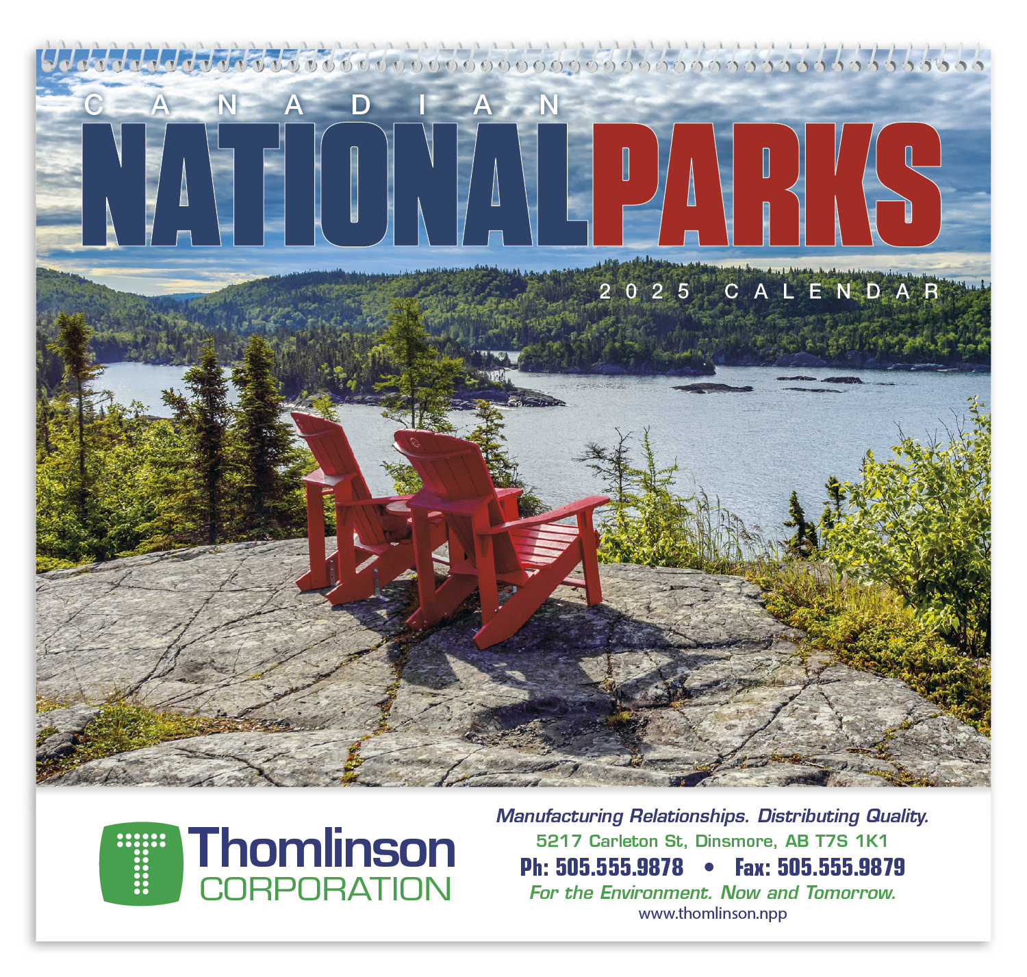 Canadian National Parks Spiral Calendar Product Image